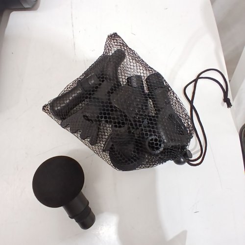 WATTNE MASSAGE DEEP TISSUE PERCUSSION MASSAGE GUN WITH ASSORTED ATTACHMENT HEADS - CARBON (MODEL: W2/RC-MG-010) image 4
