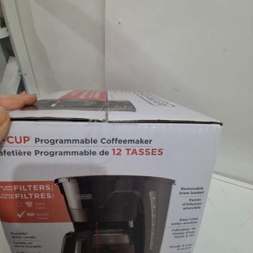 BLACK AND DECKER PROGRAMABLE 12-CUP COFFEE MAKER - BLACK image 3