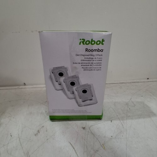 3PK IROBOT ROOMBA DIRT DISPOSAL BAGS - COMPATIBLE WITH ALL CLEAN BASE MODELS - WHITE/GREY (MODEL: 4640235) image 4