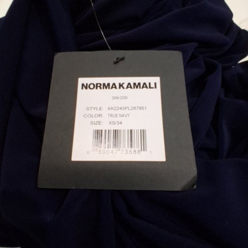 WOMEN'S NORMA KAMALI DIANA GOWN - XS - TRUE NAVY image 3