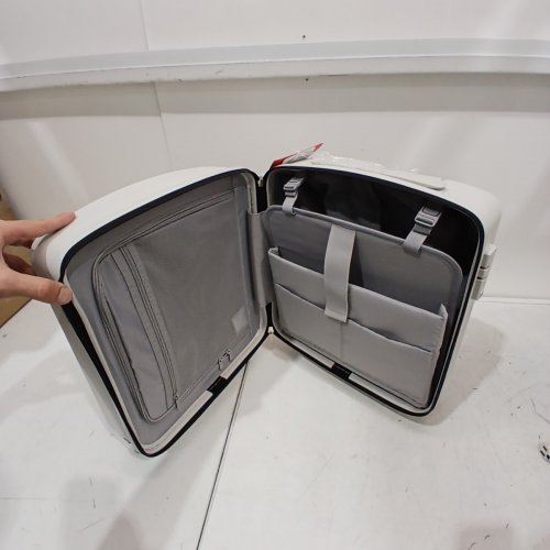 HANKE UNDERSEAT CARRY ON LUGGAGE WITH WHEELS - 16" - SMOKE WHITE (MODEL: KH9820) image 6