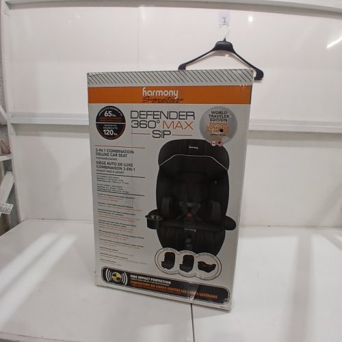 HARMONY DEFENDER 360° MAX SIP 3-IN-1 COMBINATION DELUXE CAR SEAT - 26.5LB - 120LB - MIDNIGHT/WHITE (MODEL: 0302039BLK) image 6