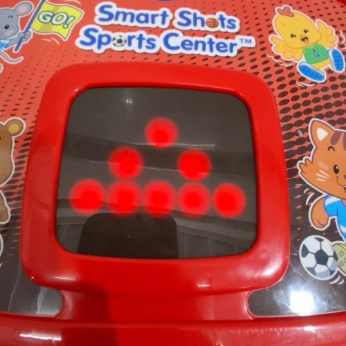 VTECH SMART SHOTS SPORTS CENTER 2-IN-1 KIDS BASKETBALL HOOP & SOCCER NET *ENGLISH VERSION* - RED/BLACK (MODEL: ‎80-156361) image 2