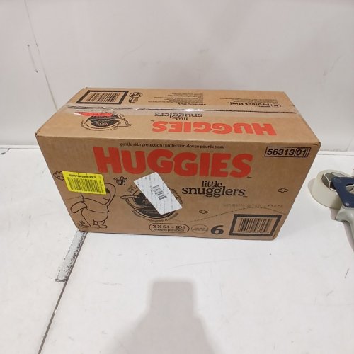 108PK HUGGIES LITTLE SNUGGLERS BABY DIAPERS - SIZE 6- DISNEY image 2