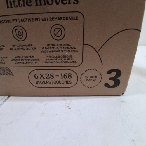 168PK HUGGIES LITTLE SNUGGLERS DISPOSABLE DIAPERS - SIZE 3 - WINNIE THE POOH image 3