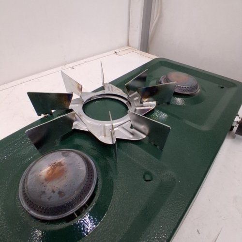 BPS 2-BURNER PROPANE STOVE - 17.25"X 7.5"X 2.75" - GREEN (MODEL: 202-200-95-BP) image 3