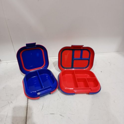 KIDS BENTGO LUNCHBOXES WITH DIVIDERS AND ICE PACKS - RED/WHITE (MODEL: 1997883) image 2