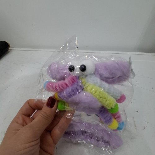 2PK MILAGET PLUSH HAIR CLAW CLIP - 4.5" - MULTICOLOR image 3