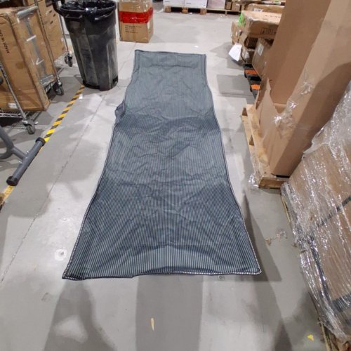 ARAER WIDE CAMPING COT FOLDING BED WITH PAD - 28" X 73" - BLUE/BLACK (MODEL: A043-002-001) image 3