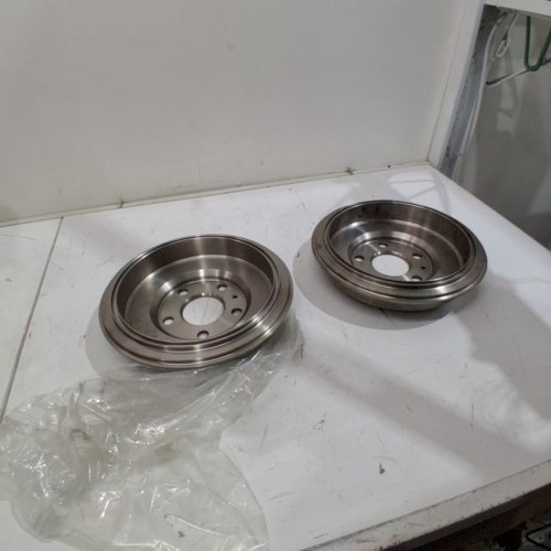 2PK CMX REAR BRAKE DRUM ROTORS - FITS SELECT MODELS - SILVER (MODEL: 8-97824) image 4
