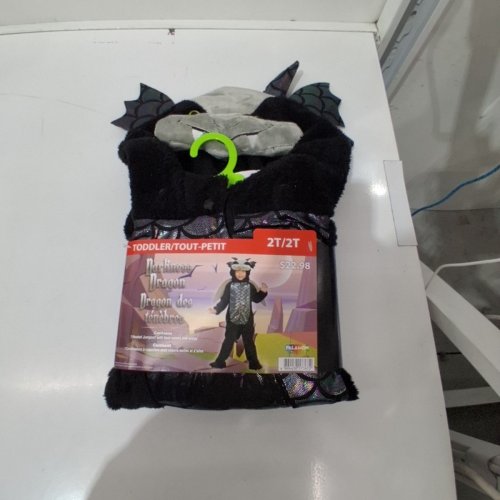 TODDLER ONE PIECE DARKNESS DRAGON COSTUME - 2T - BLACK image 2
