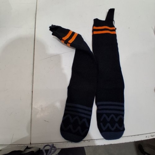 RESEARCHABLE HEATED SOCKS - OSFM - BLACK/ORANGE image 2