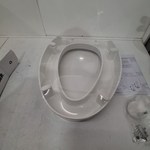 KOHLER HYTEN - ELEVATED QUIET-CLOSE ELONGATED TOILET SEAT - WHITE - (MODEL: 25875-0) image 4
