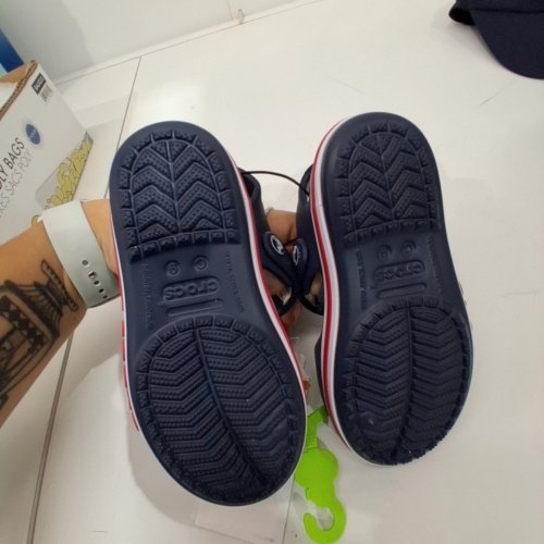 CHILDREN'S CROCS BAYABAND FLAT SANDAL - SIZE 9 - NAVY (STYLE:1864445) image 2