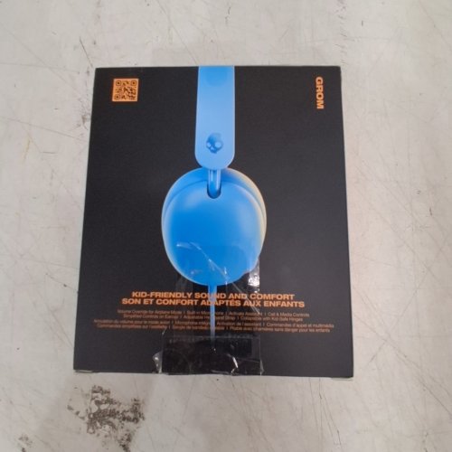 SKULLCANDY GROM OVER-EAR WIRED HEADPHONES, VOLUME-LIMITING, SHARE AUDIO PORT - BLUE SURF (MODEL:‎ S6KAY-R740) image 4