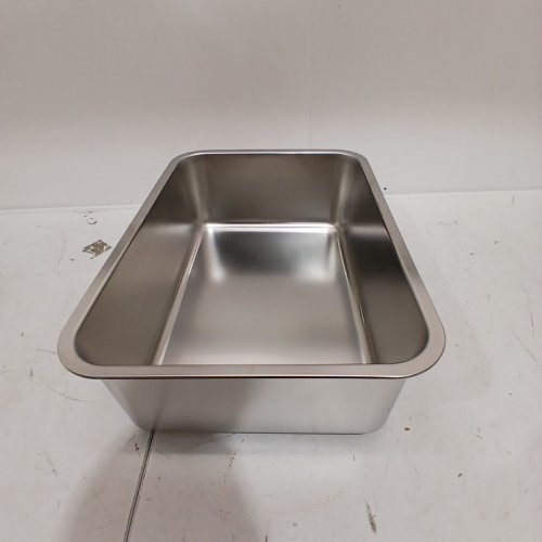 ZUHUCPTS STAINLESS STEEL CAT LITTER BOX - 20" X 14" X 6" - SILVER image 2