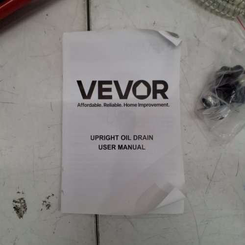 VEVOR AIR OPERATED PORTABLE WASTE OIL DRAIN TANK - 25 GAL - RED (MODEL:FF-905B) image 2