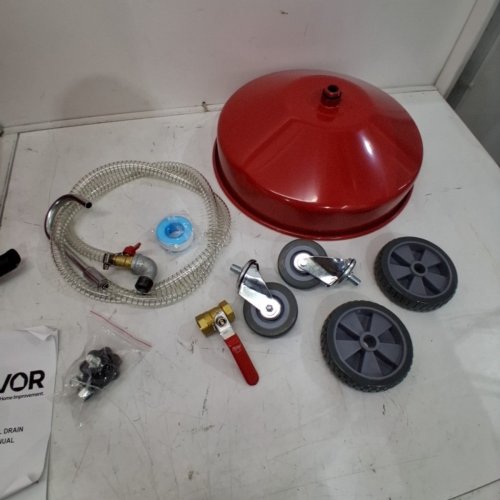 VEVOR AIR OPERATED PORTABLE WASTE OIL DRAIN TANK - 25 GAL - RED (MODEL:FF-905B) image 4