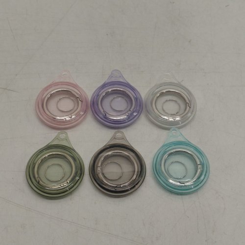 6PK PLASTIC AIRTAG HOLDER - ASSORTED COLORS image 2