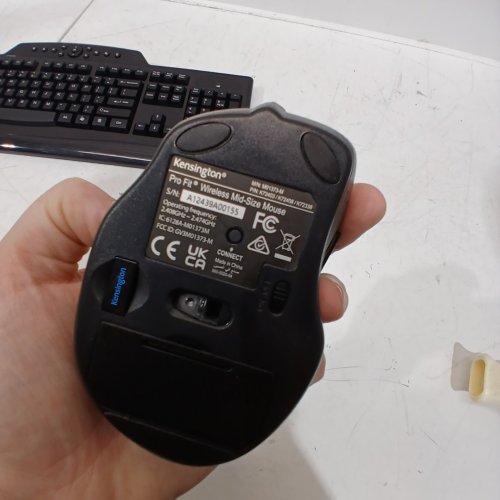 2PC KENSINGTON WIRELESS MEDIA KEYBOARD AND MOUSE SET - BLACK - (MODEL:72408) image 5