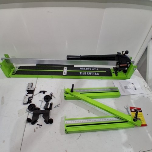 MANUAL TILE CUTTER WITH LASER GUIDE - 31.5" MAX CUTTING WIDTH, 15MM (0.6") MAX CUTTING THICKNESS - GREEN - (MODEL: E300-800) image 2