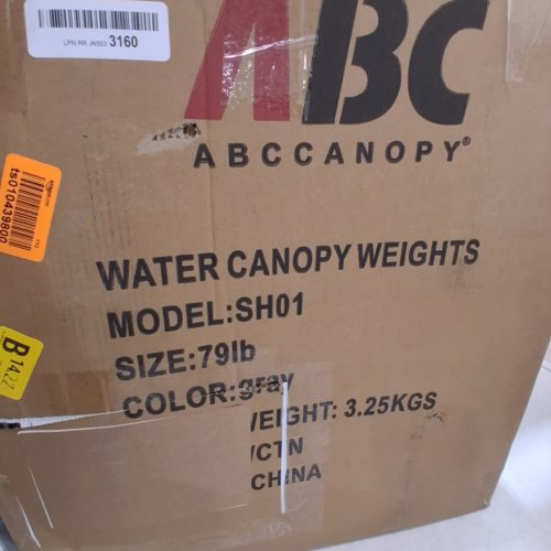 4PK ABCCANOPY OUTDOOR TENT WEIGHT DRUM FILL WITH WATER - GREY (MODEL: SH01) image 2