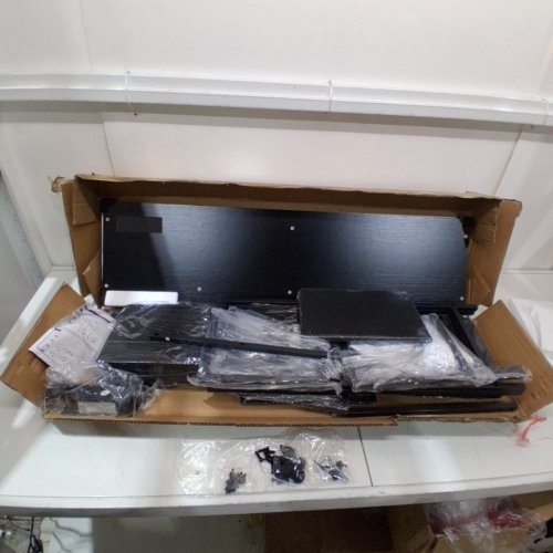 MODERN DRESSER WITH CHARGING STAION AND FABRIC DRAWERS - BLACK (MODEL: H11530_36) image 3