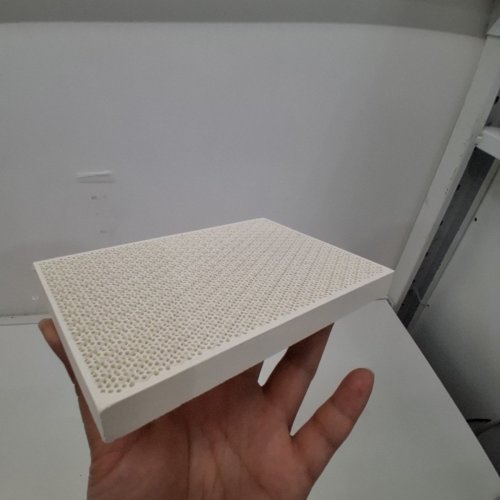 RECTANGULAR CERAMIC HONEYCOMB SOLDERING BOARD - 4" X 5.3" - BEIGE image 5