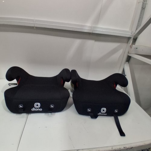 2PK DIONO SOLANA NO LATCH BACKLESS BOOSTER CAR SEAT SET WITH CUPHOLDERS AND REMOVABLE WASHABLE COVERS - FOR KIDS 40-120LBS - BLACK (MODEL: 32123-NA-01) image 3