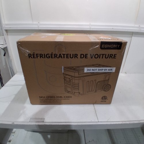 EUHOMY PORTABLE ELECTRIC REFRIGERATOR - 35L CAPACITY - BLACK (MODEL: CFB-35) image 5
