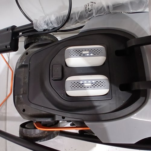 LITHELI U20 HANDY+ ELECTRIC CORDLESS LAWN MOWER WITH 2 BATTERIES AND 13" DECK - 20 V - WHITE/BLACK (MODEL: EGT1000172) image 2