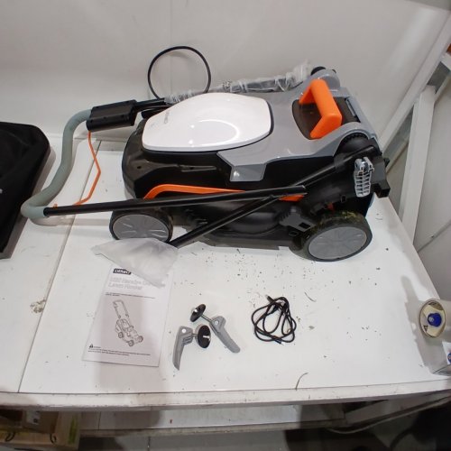 LITHELI U20 HANDY+ ELECTRIC CORDLESS LAWN MOWER WITH 2 BATTERIES AND 13" DECK - 20 V - WHITE/BLACK (MODEL: EGT1000172) image 4