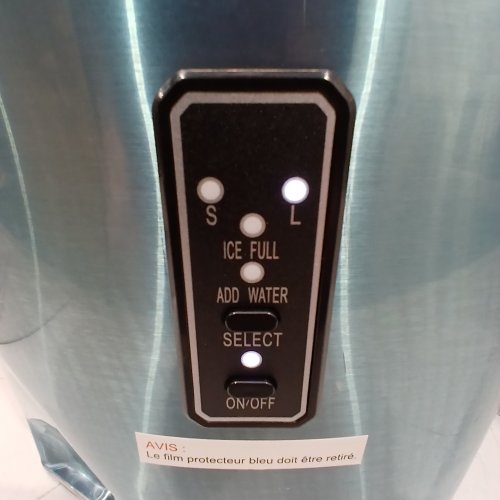 EUHOMY COUNTERTOP ICE MAKER MACHINE WITH HANDLE, BASKET AND SCOOP - MAKES 26LB PER DAY - SILVER (MODEL: IM-01X/IM008-B IN008-BSI-CAEH) image 2