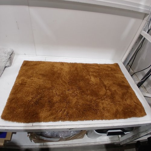 THRESHOLD HEAVYWEIGHT PLUSH SPA BATH RUG - 24"X 40" - CARAMEL/BROWN image 2