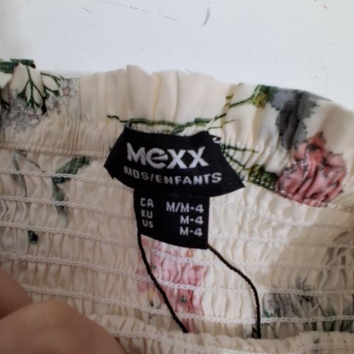 GIRLS' MEXX FLORAL DRESS - 4 - CREAM image 3