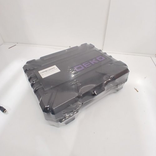 126PC DEKO PRO DRILL SET - WITH 8 V CORDLESS PURPLE DRILL, WRENCH, HAMMER, PLIERS, SCREWS, ETC. - PURPLE image 2