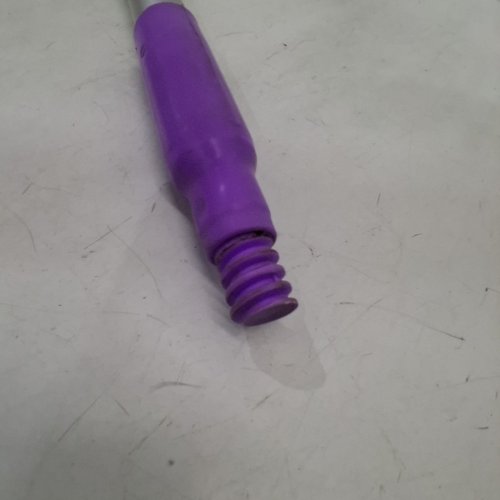 SPARTA ALUMINUM BROOM MOP HANDLE - 30" REPLACEMENT HANDLE WITH ACME THREADED TIP FOR COMMERCIAL CLEANING - PURPLE image 4