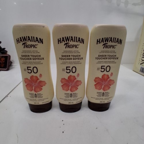 3 HAWAIIAN TROPIC SHEER TOUCH ULTRA RADIANCE OIL FREE SUNSCREEN - SPF50 - 240ML/EACH image 3