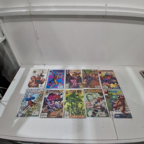 10 ASSTD MARVEL COMIC BOOKS - SPIDER-MAN #36, #71, #72, #73, AMAZING SPIDER-MAN #47, SPECTACULAR SPIDER-MAN #240, #241, #258, #259, #262 - VARIOUS AUTHORS image 2