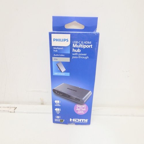PHILIPS USB-C MULTIPORT HUB WITH 4K HDMI, AND 2 USB-C PORTS - UP TO 100W POWER DELIVERY AND 5GBPS SPEEDS - GREY (MODEL: SWL3303M/37) image 3
