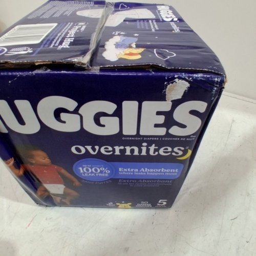 50PK HUGGIES OVERNITES NIGHT TIME DISPOSABLE BABY DIAPERS - SIZE 5 - WINNIE THE POOH image 3