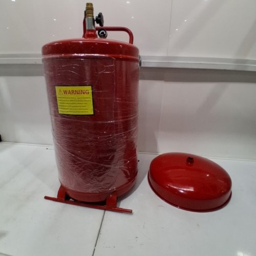 PORTABLE ADJUSTABLE FUNNEL HEIGHT OIL DRAIN CONTAINER EXTRACTOR WITH PRESSURE REGULATING VALVE - 20GAL - RED (MODEL: 917-02) image 2