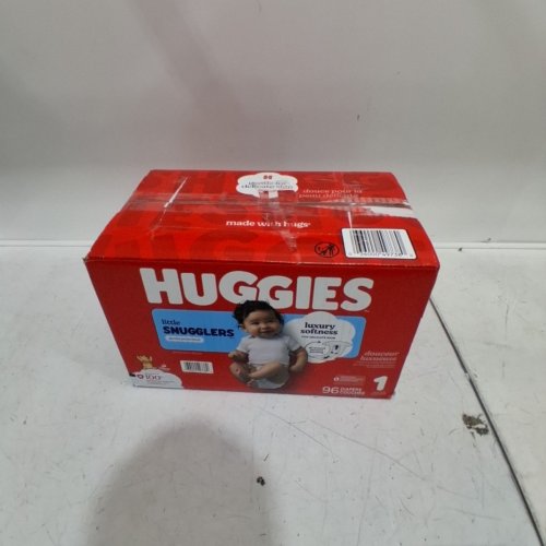 96 PK HUGGIES LITTLE SNUGGLERS BABY DIAPERS - SIZE 1 image 3