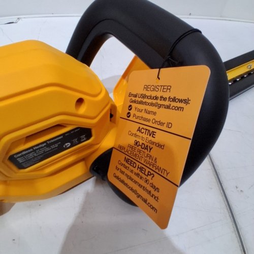 DEWALT CORDLESS HEDGE TRIMMER *TOOL ONLY* - 22" - 20V - 3/4" CUTTING CAPACITY (MODEL: EF-20HT-001) image 4