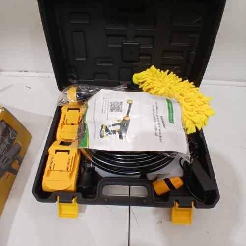 SKYBNNY CORDLESS PRESSURE WASHER - 21 V - BLACK AND YELLOW (MODEL: MQ-102) image 2
