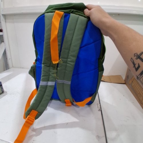 ROOTS LIGHTWEIGHT BACKPACK WITH LAPTOP COMPARTMENT - 34L - GREEN/BLUE (STYLE:RTS6914) image 4