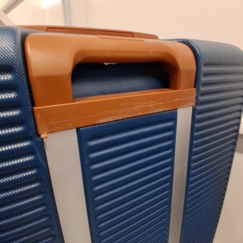3PC COSBARN ABS HARD CASE LUGGAGE WITH TSA LOCK AND SPINNER WHEELS - 20"/24"/28" - BLUE image 4