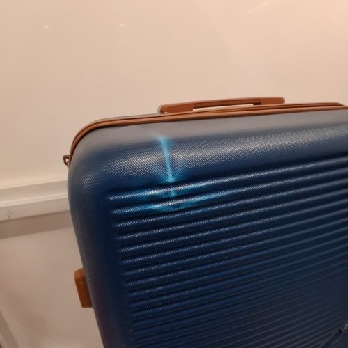 3PC COSBARN ABS HARD CASE LUGGAGE WITH TSA LOCK AND SPINNER WHEELS - 20"/24"/28" - BLUE image 5