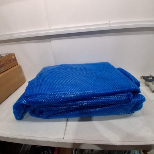 ROUND POOL SOLAR POOL COVER WITH BUBBLE MATERIAL - 18FT - BLUE (MODEL: 400-18) image 2