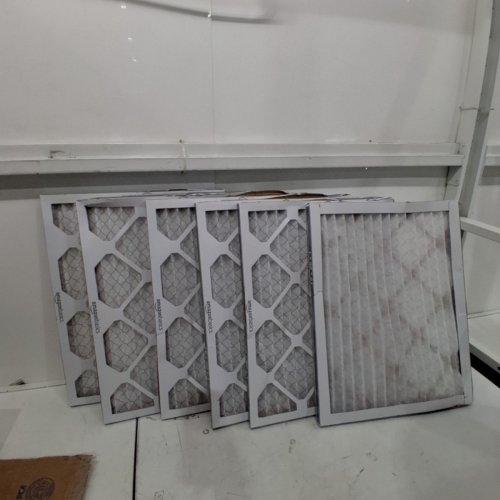 6PK AMAZON BASICS MERV 8 AC FURNACE AIR FILTERS - 16"X20"X1" - WHITE image 2
